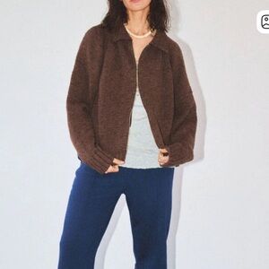 ISO James street zip up cardigan